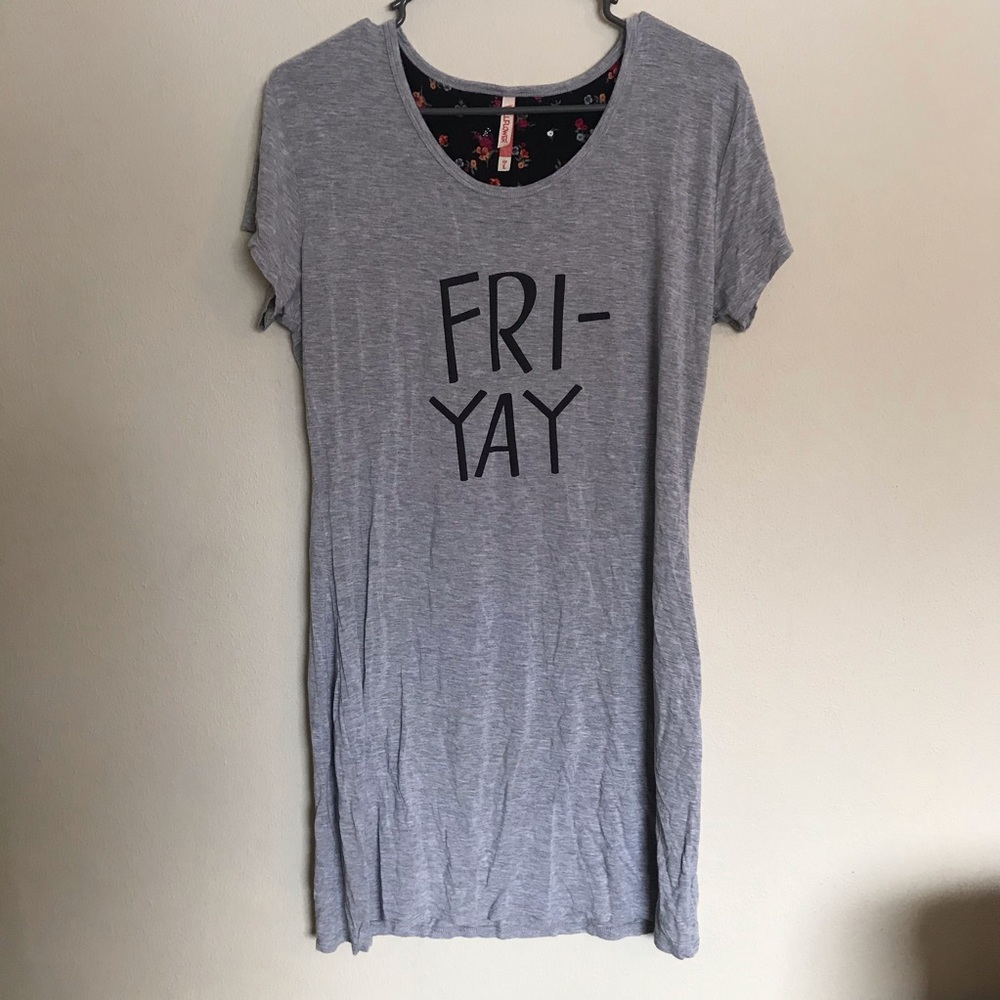 Fri-yay nighty (pajamas, nigh gown, sleep dress)